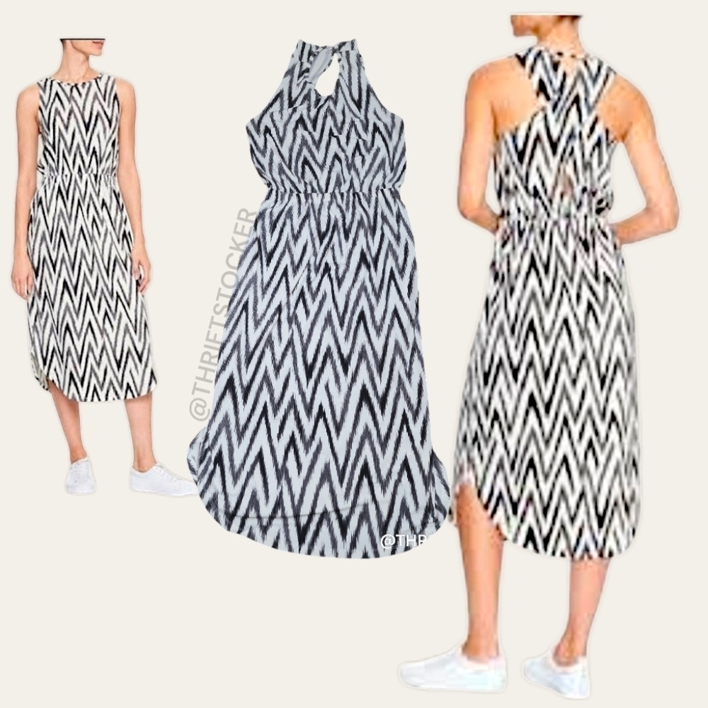 Banana Republic cross back midi dress